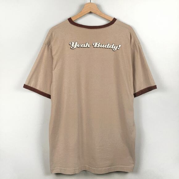 Vintage 2003 The Brak Show Cartoon Graphic Ringer T Shirt Adult Swim Brown Large - Picture 2 of 16